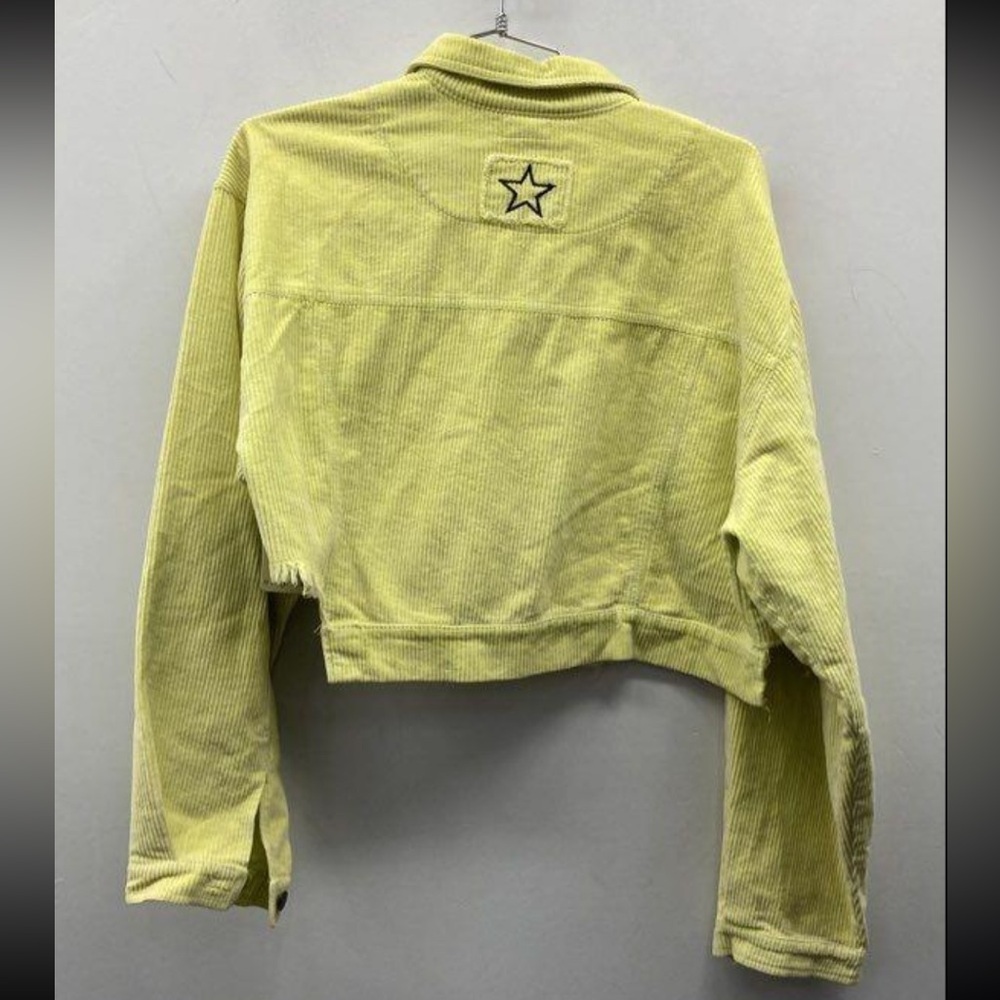 NWT POL Women's Corduroy Jacket in Light Green. Size L - Picture 3 of 4